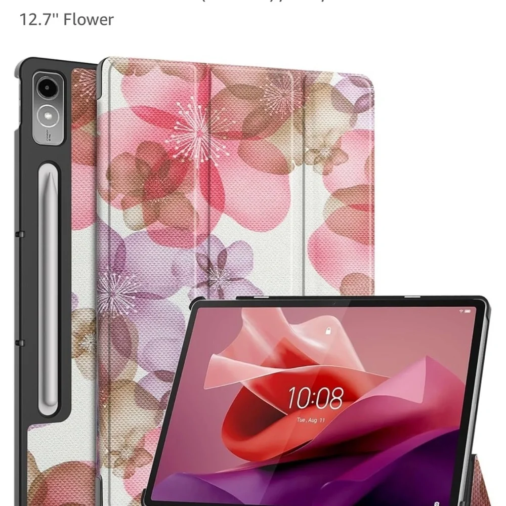 Floral Tablet Case - Pink and purple